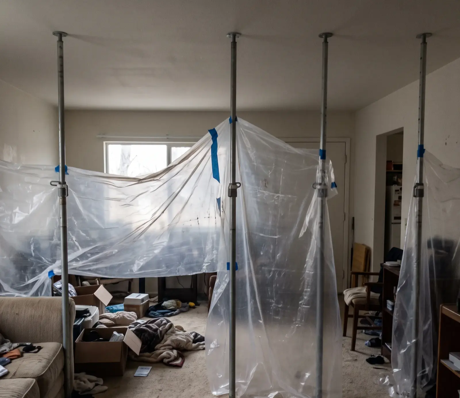 Burst Supply Line water damage in Nashville, TN